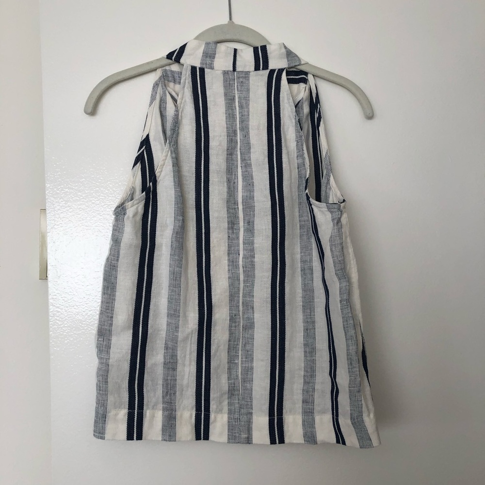 Mango Striped Linen Top - Picture 7 of 7